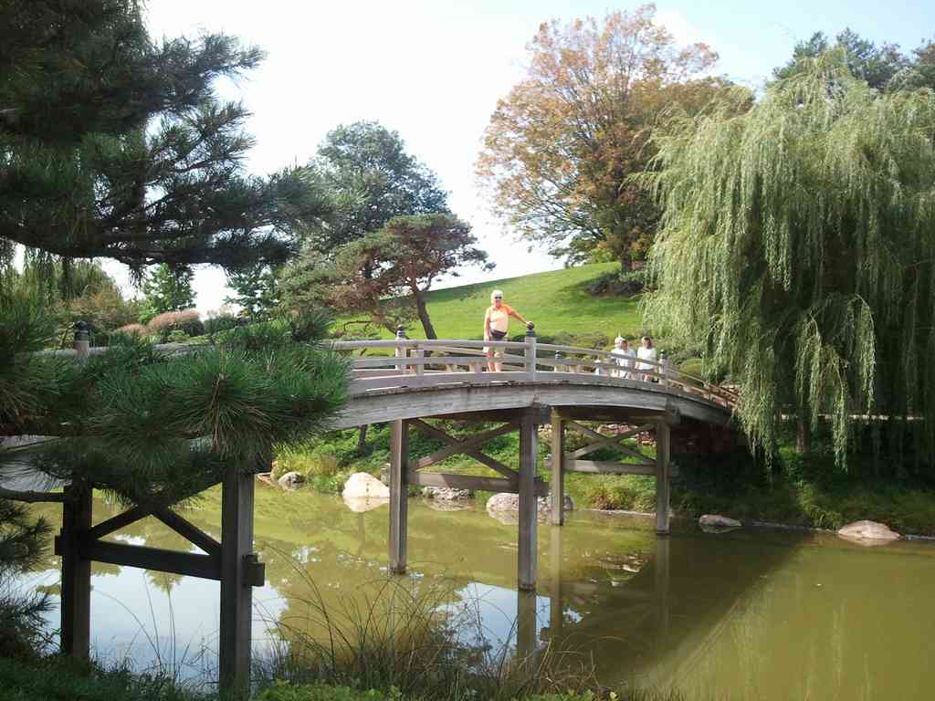 The bridge we crossed as we were leaving the Japanese garden. It is the same bridge we used to get to the garden.