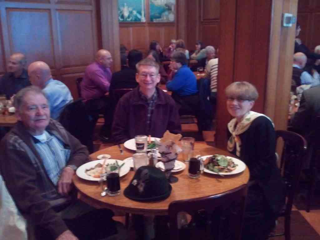 The three of us enjoying lunch on Friday, September 16th, 2011.