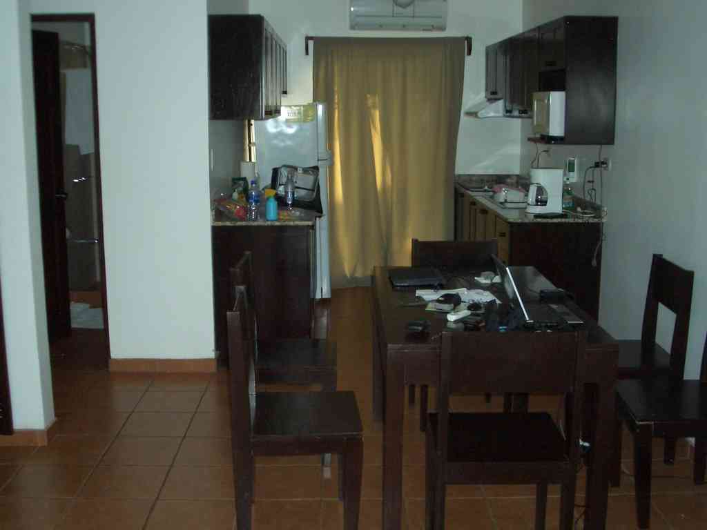 Stepping inside gave you an immediate view of the dining area and kitchen.