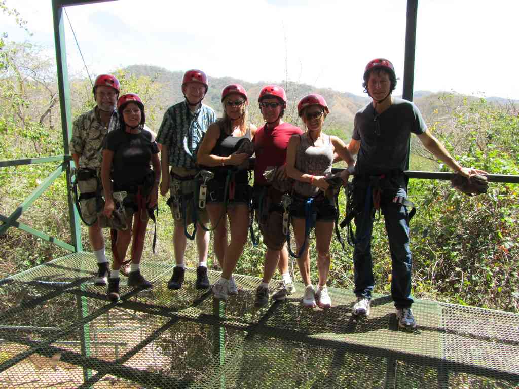 Our awesome group! We traversed the entire course together and had a blast.