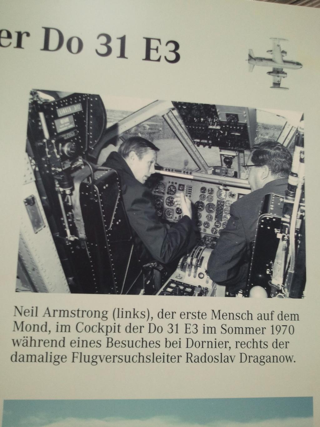 Wow! Even Neil Armstrong stopped by to check out this unique aircraft.