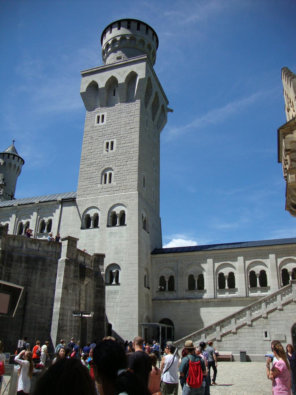 The towering inner courtyard.