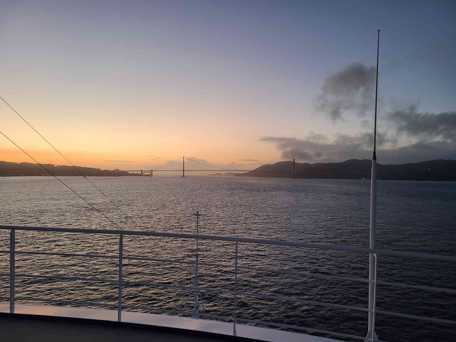 Time to start looking forward. The Golden Gate Bridge is getting larger.