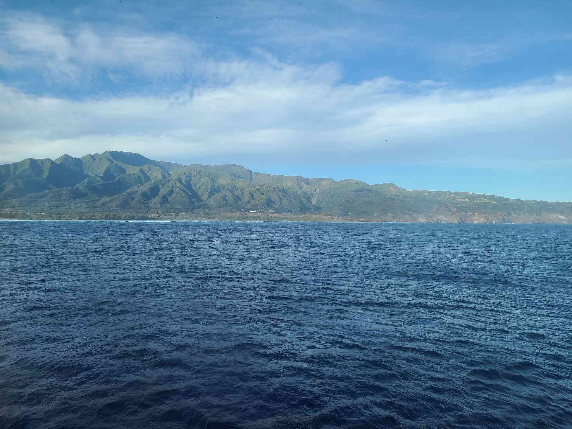 Maui as seen just before entering the port.