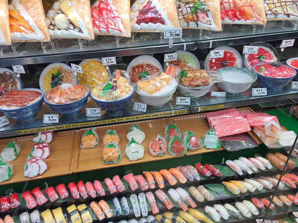 Stunningly realistic plastic replicas of classic Japanese cuisine.