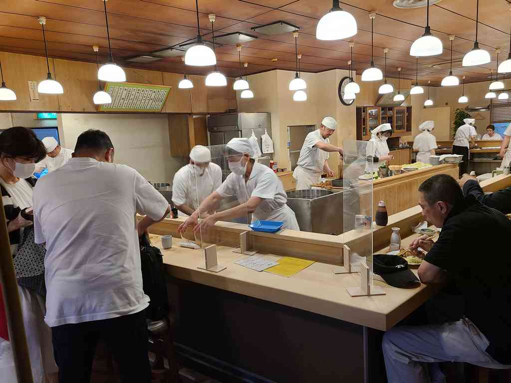It is incredibly entertaining to sit and watch the masters at work. Every single seat in the house is the 'chef's table'!