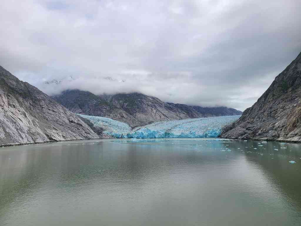 Where the Dawes Glacier meets the fjord.