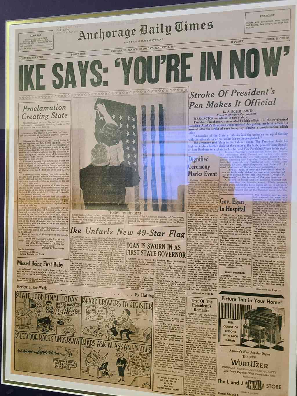 'Ike' is referring to President Dwight David Eisenhower, 34th president of the USA. 'Ike' was a shortening of his last name 'Eisenhower'.
